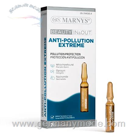 آمپول ضد آلودگی محیطی و تشعشعات الکترونیکی مناسب پوست مارنیس اسپانیا MARNYS Anti-Pollution Extreme Ampoules AMP001