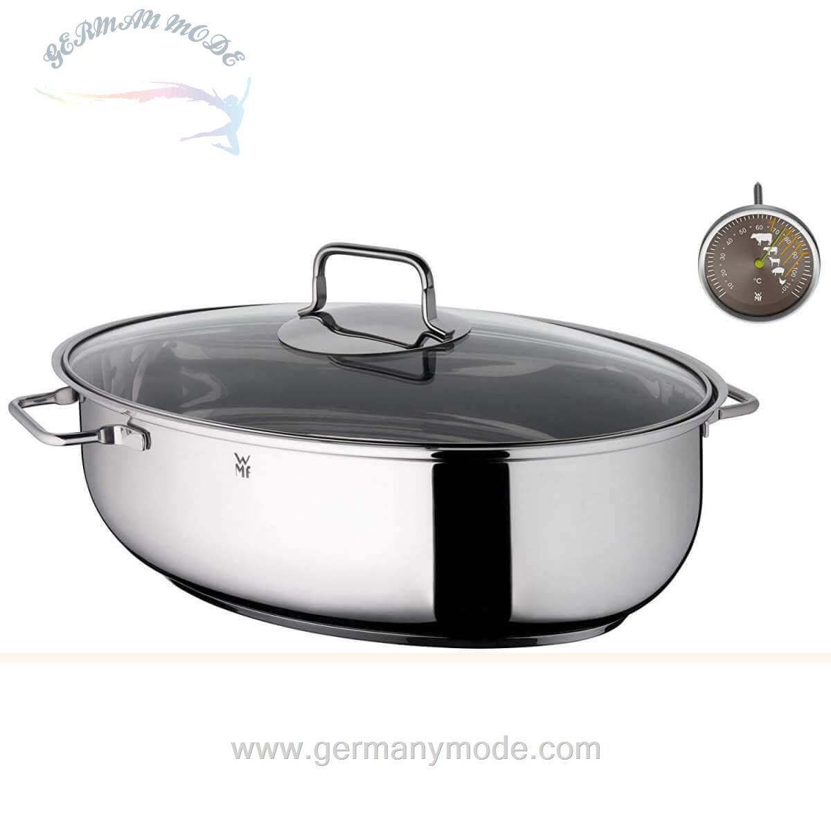 تابه درب دار مخصوص مرغ وی ام اف آلمان WMF Bräter mit Glasdeckel und Thermometer