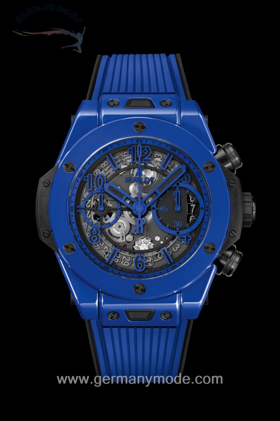 ساعت مچی مردانه هابلوت سوئیس HUBLOT UNICO BLUE MAGIC 42MM