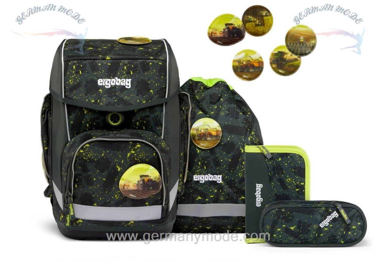 ست 5 تایی کوله پشتی مدرسه 19 لیتر کوله ورزشی جامدادی ارگوبگ ergobag Cubo Set (2023) MähdreschBär
