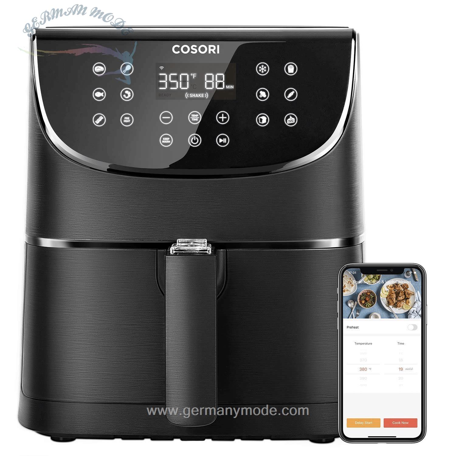سرخ کن کوسوری آمریکا Cosori Heißluftfritteuse CS158 5,5 L Smart-Funktion