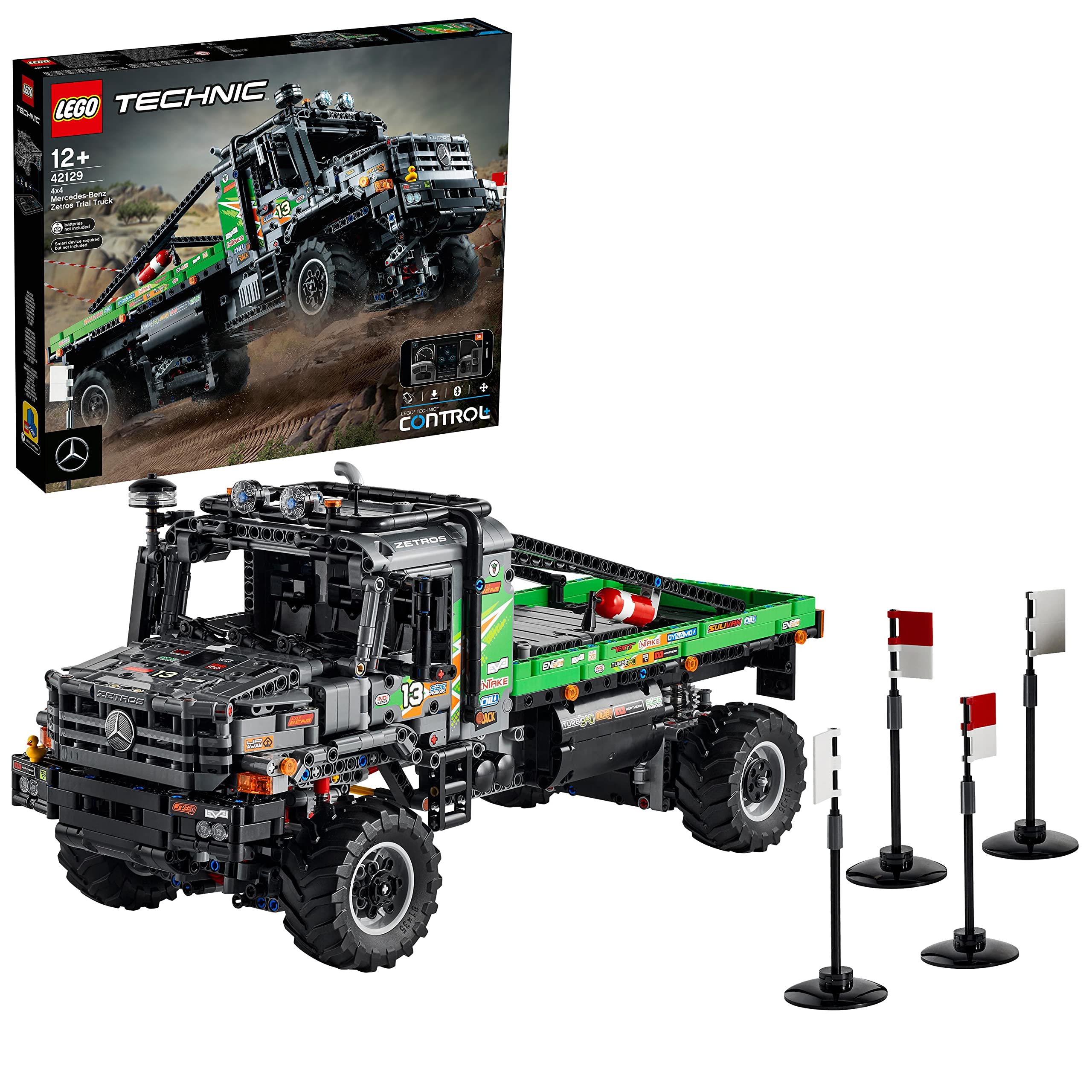 خرید از آمازون - کامیون آفرود مرسدس بنز زتروس LEGO 42129 Technic 4x4، ماشین کنترل از راه دور، اسباب بازی کامیون با کنترل برنامه، ایده هدیه برای بزرگسالان و کودکان، مردان و زنان