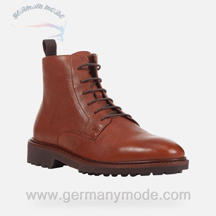 نیم بوت مردانه جی اوکس ایتالیا GEOX STIEFELETTEN AUS LEDER Cannaregio Herr Braun