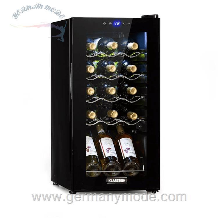 یخچال بطری سرد کن 44 لیتری کلارشتاین آلمان Klarstein Shiraz 15 Slim Uno Weinkuhlschrank Schwarz 44 Ltr