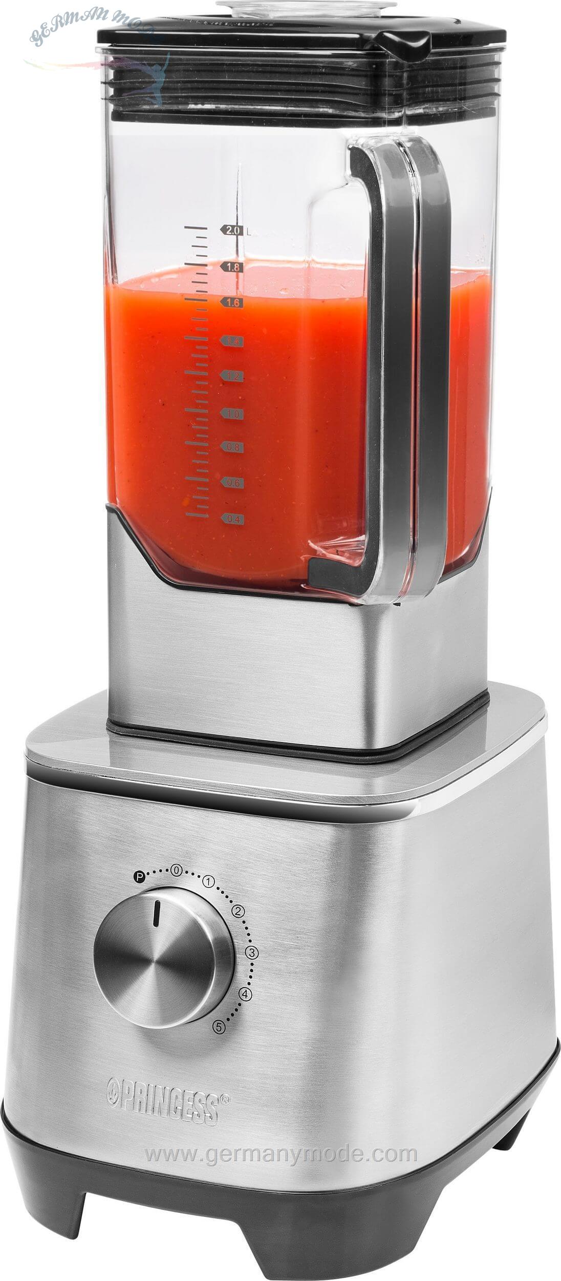 مخلوط کن پرینسس هلند PRINCESS Standmixer 219500 Deluxe- mit 2L Tritan-Glaskrug- 2000 W
