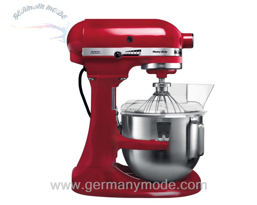 غذا ساز همه کاره کیچن اید آمریکا KitchenAid KÜCHENMASCHINE MIT SCHÜSSELHEBER 4,8L - HEAVY DUTY 5KPM5 Empire rot