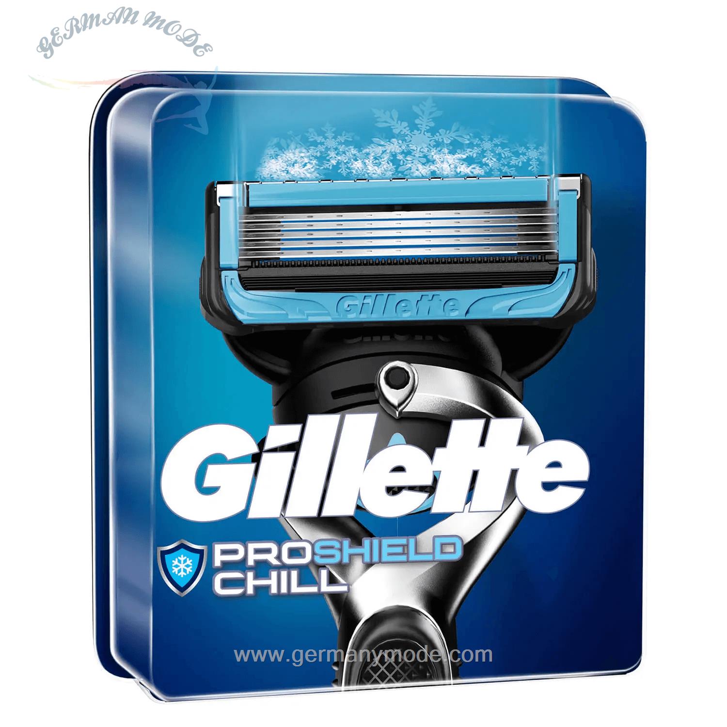 سری یدکی خود تراش ژیلت آمریکا Gillette PROSHIELD CHILL RASIERKLINGEN