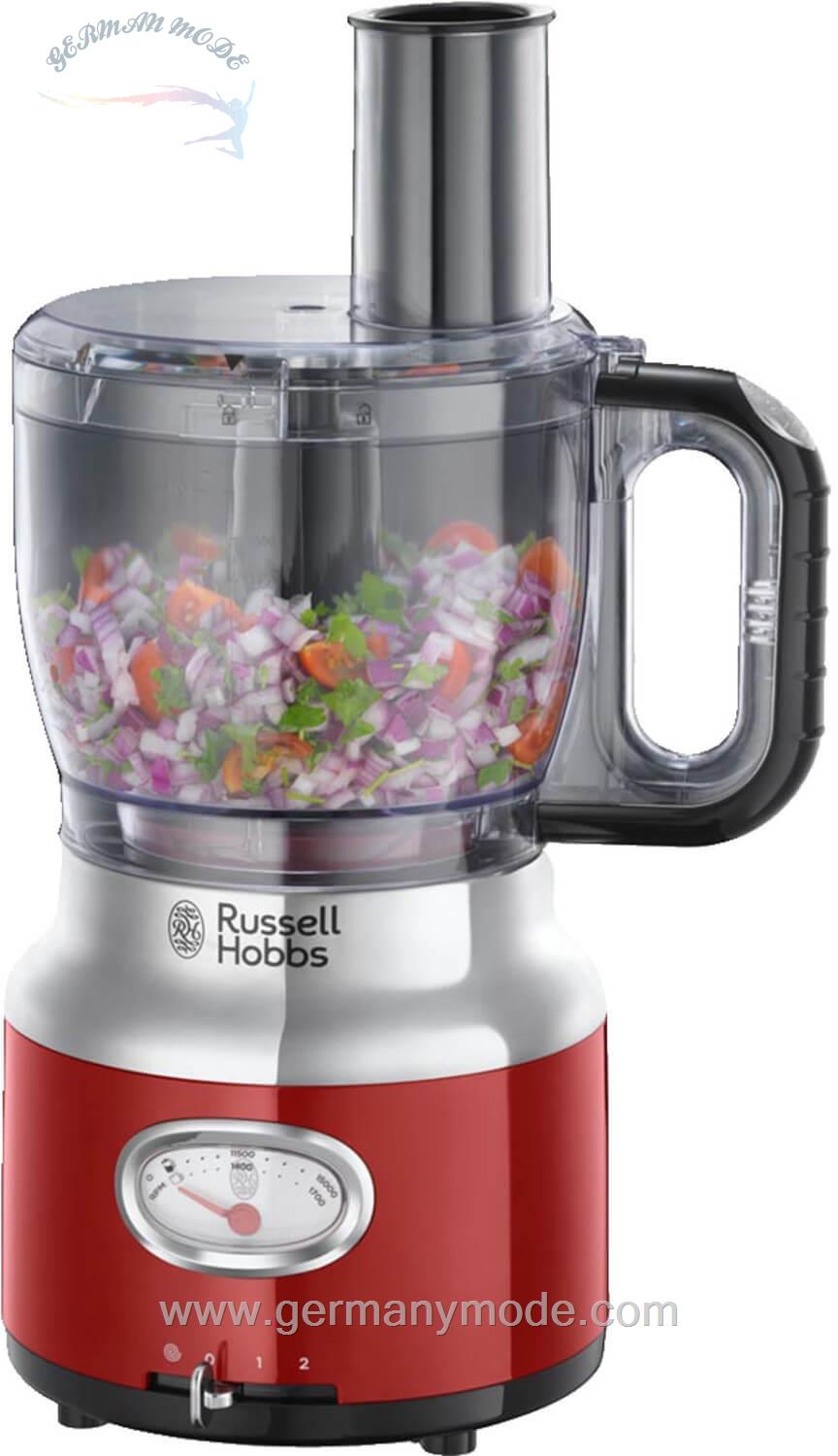 غذا ساز چند کاره راسل هابز انگلستان Russell Hobbs Retro Classic 2518-56 rot