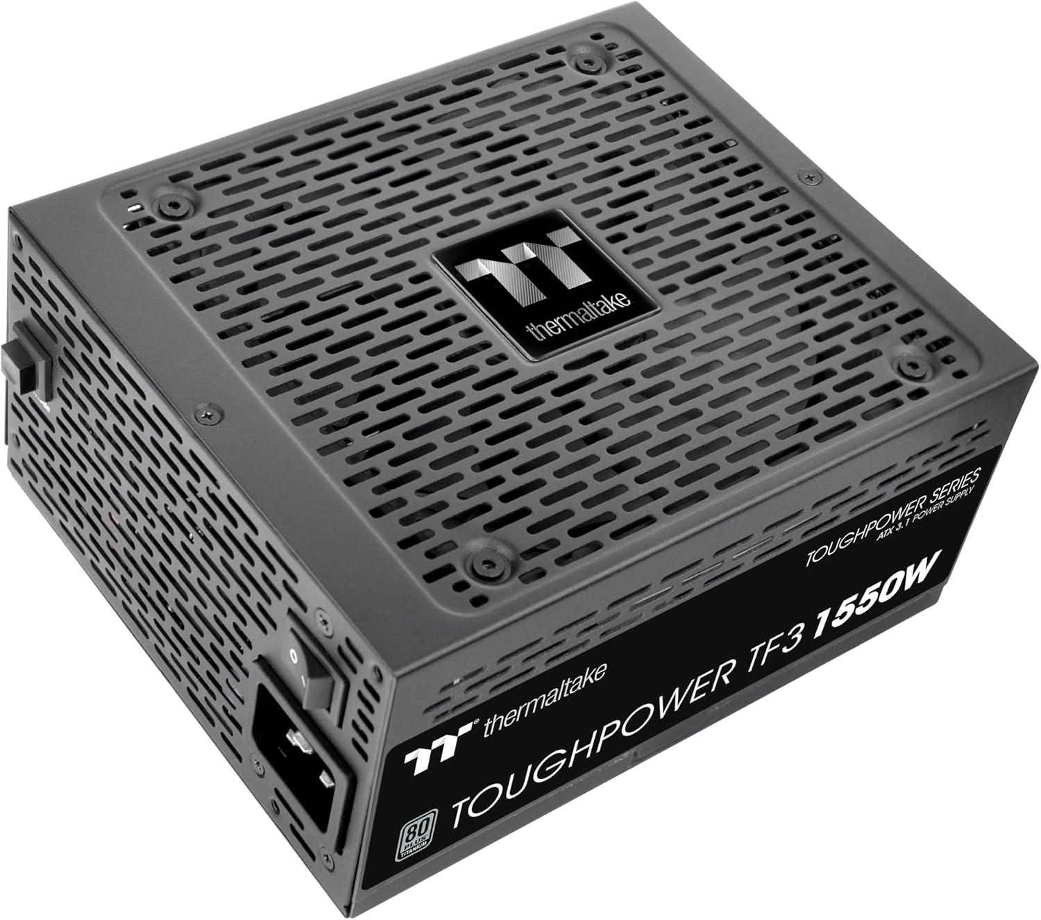Thermaltake Toughpower TF3 1550W| منبع تغذیه PC ATX 3.0 | PCIe Gen 5.0 | 80 پلاس تیتانیوم | کاملا ماژولار | پنکه 140 بی صدا | دارای گواهی اتحادیه اروپا