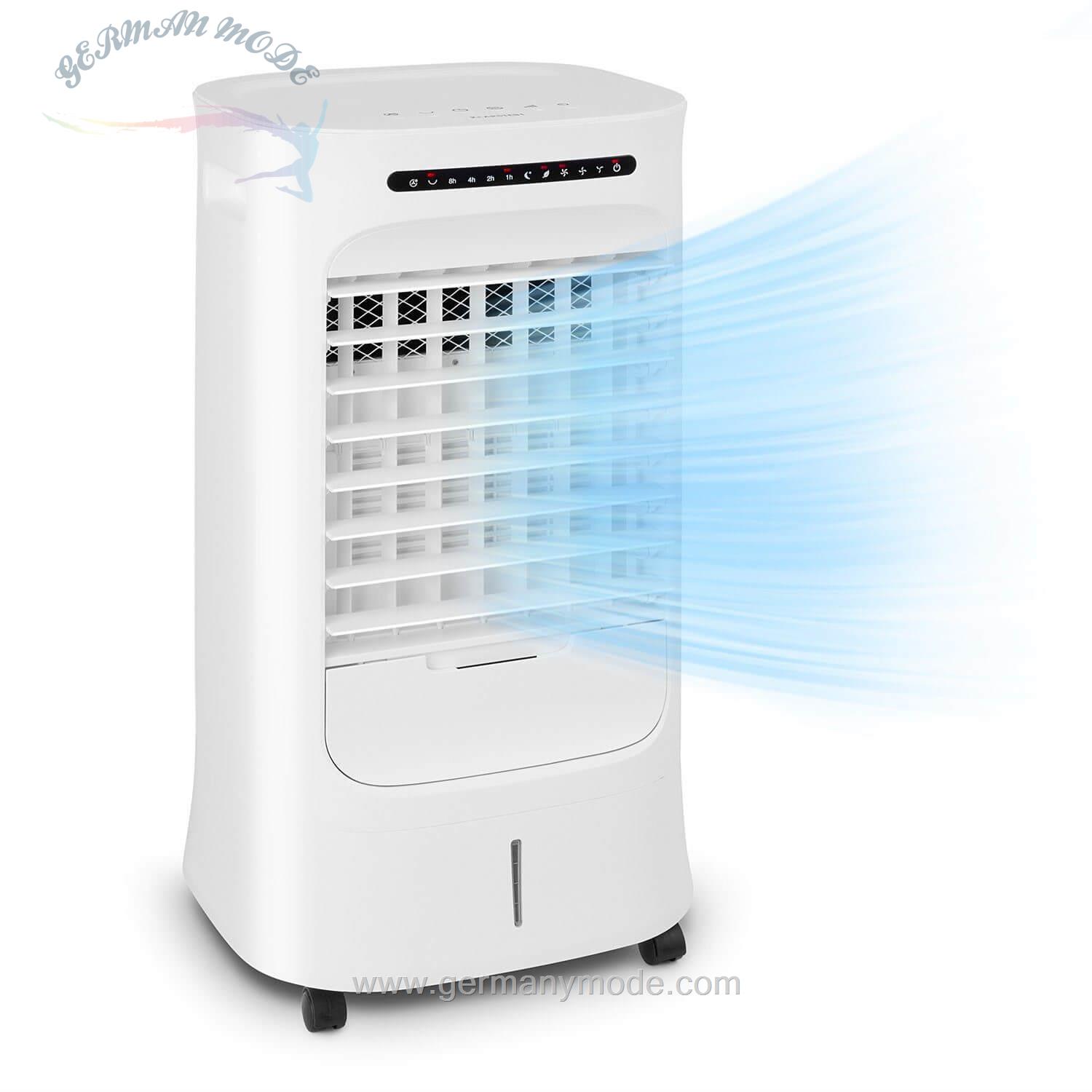 فن خنک کننده رطوبت ساز و تصفیه هوا کلارشتاین آلمان Klarstein Ventilatorkombigerät Iceberg Breeze 2-in-1 Luftkühler 65 Watt 283 m3