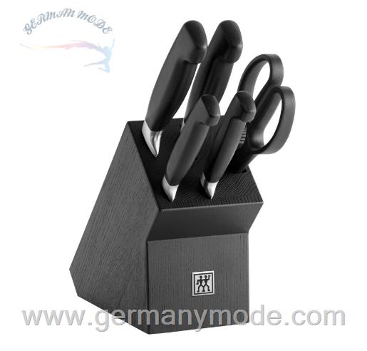 ست چاقو آشپزخانه 6 پارچه زولینگ آلمان ZWILLING Vier Sterne Messerblock 6-teilig