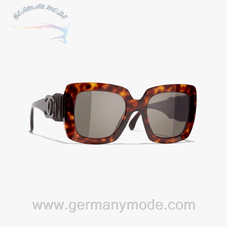 عینک آفتابی زنانه شنل فرانسه CHANEL QUADRATISCHE SONNENBRILLE 5474Q 1164/83