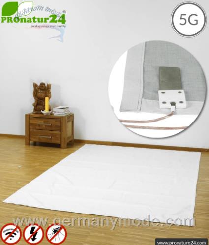 کف پوش محافظ ارت دار پشه بند ضد امواج الکترومغناطیسی تخت تک نفره پرونیچر المان PROnature Grounding set for groundable SINGLE BED PYRAMID