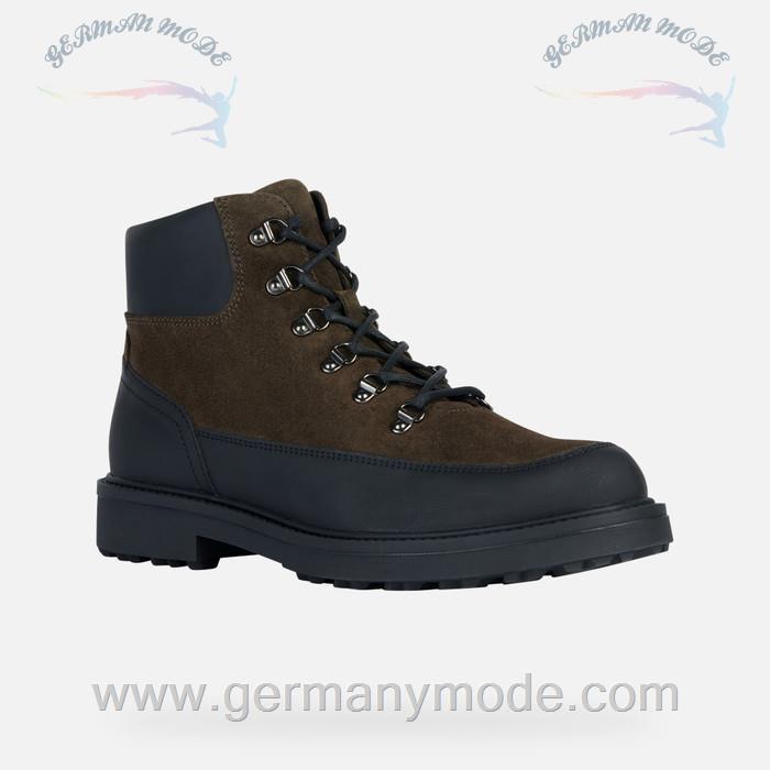 نیم بوت مردانه جی اوکس ایتالیا GEOX SCHNÜRSTIEFELETTEN Lagorai + Grip Herr Militärgrün