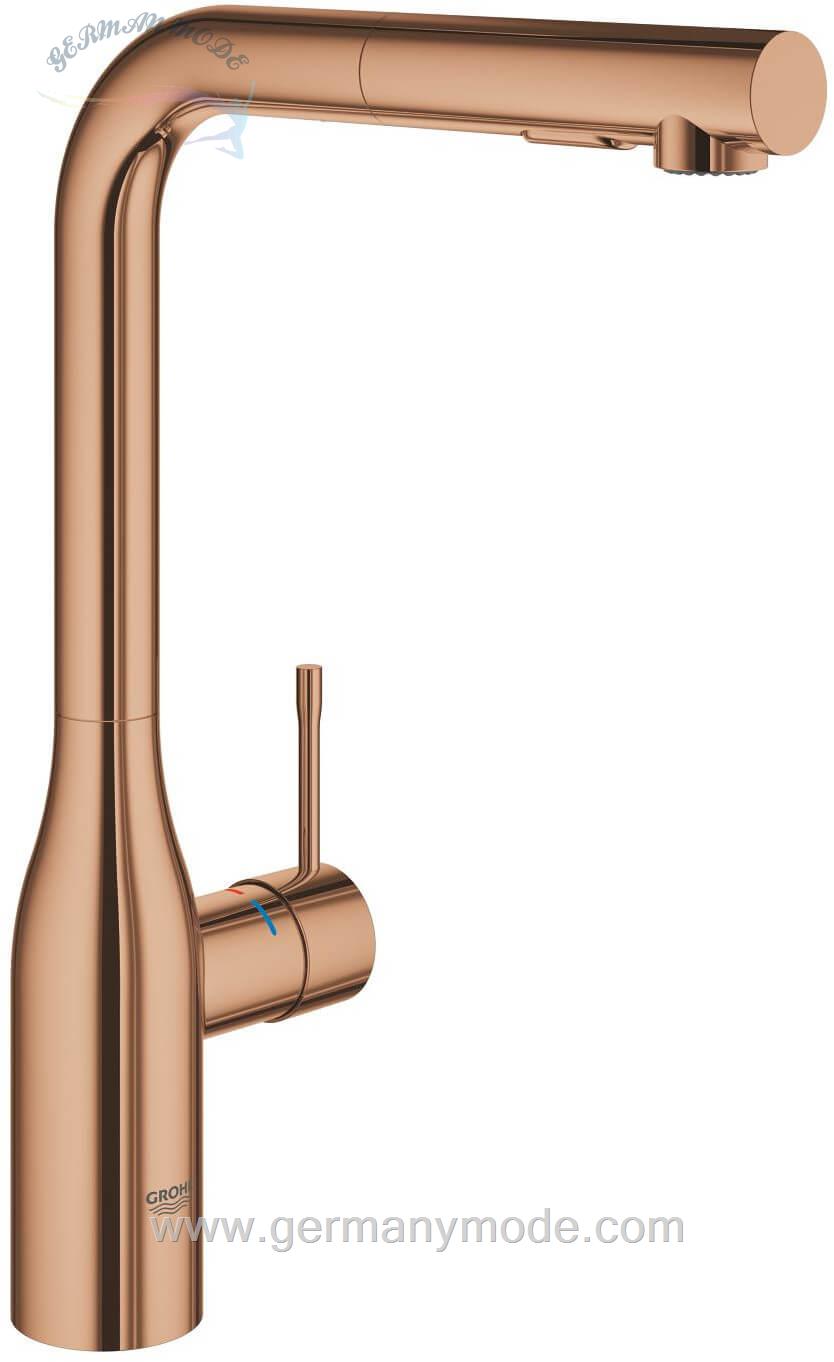 شیر مخلوط ظرفشویی شلنگ دار گروهه آلمان GROHE Essence warm sunset 30270DA0