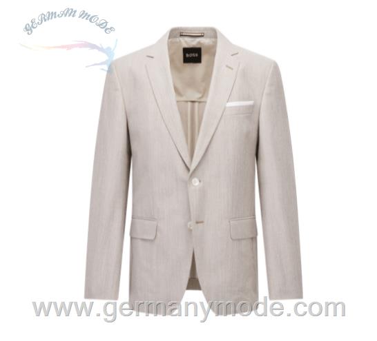 کت تک مردانه هوگو باس آلمان BOSS FEIN GEMUSTERTES SLIM-FIT SAKKO AUS BAUMWOLL-MIX