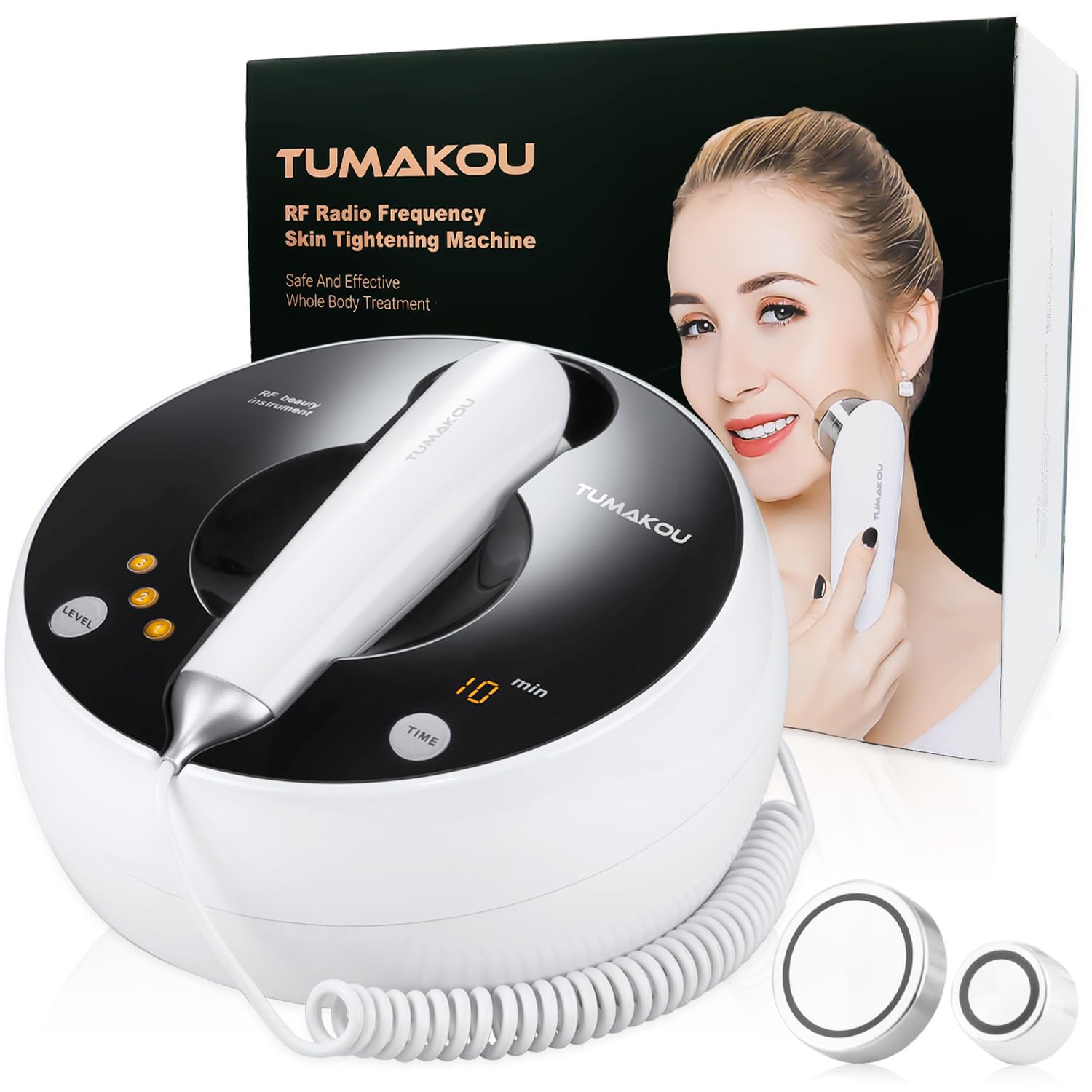 خرید از آمازون - دستگاه فرکانس رادیویی TUMAKOU RF با - برای جوانسازی پوست، رفع چین و چروک، ضد چروک ضد پیری، سفت کننده پوست - دستگاه های زیبایی برای صورت