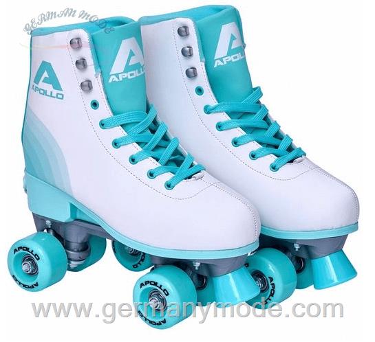 اسکیت کفشی چهارچرخ کودکانه n Apollo Rollschuhe Classic Roller - Disco größenverstellbar Retro Design