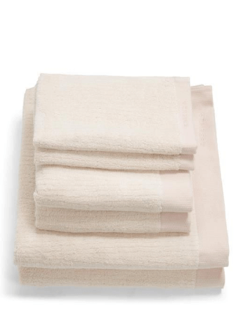 ست حوله دست صورت و حمام اسنزا هلند ESSENZA Connect Organic Lines Ecru Handtuch Set 50 x 100 cm + 70 x 140 + 30 x 50 cm set