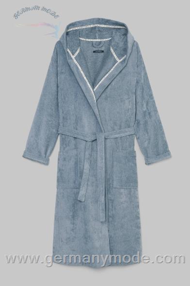حوله حمام تن پوش مردانه و زنانه مارک او پلو آلمان MARC O POLO LIVING BADEMANTEL MODELL ESKO AUS BAUMWOLL-FROTTIER Blau