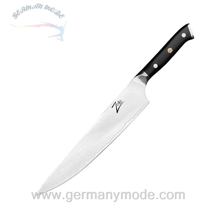 چاقو آشپزخانه 39 سانتیمتری کلارشتاین آلمان Klarstein Alpha-Royal Japanese Serie 10 Chefkochmesser Messer Schwarz