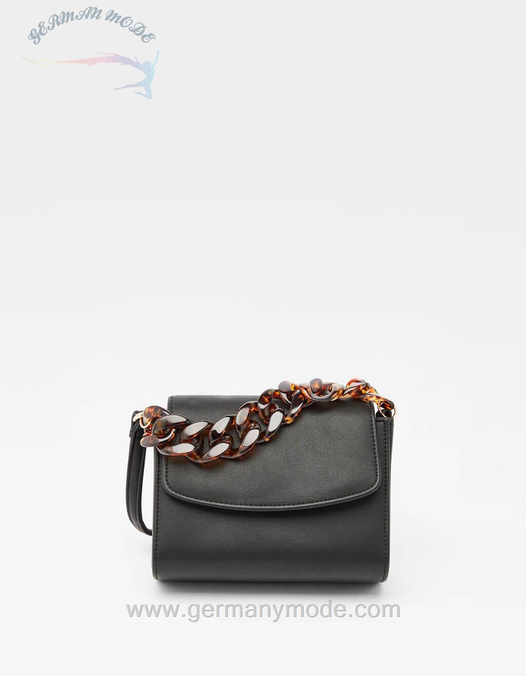 کیف دوشی زنانه برشکا اسپانیا Tasche mit Kette in Schildpattoptik