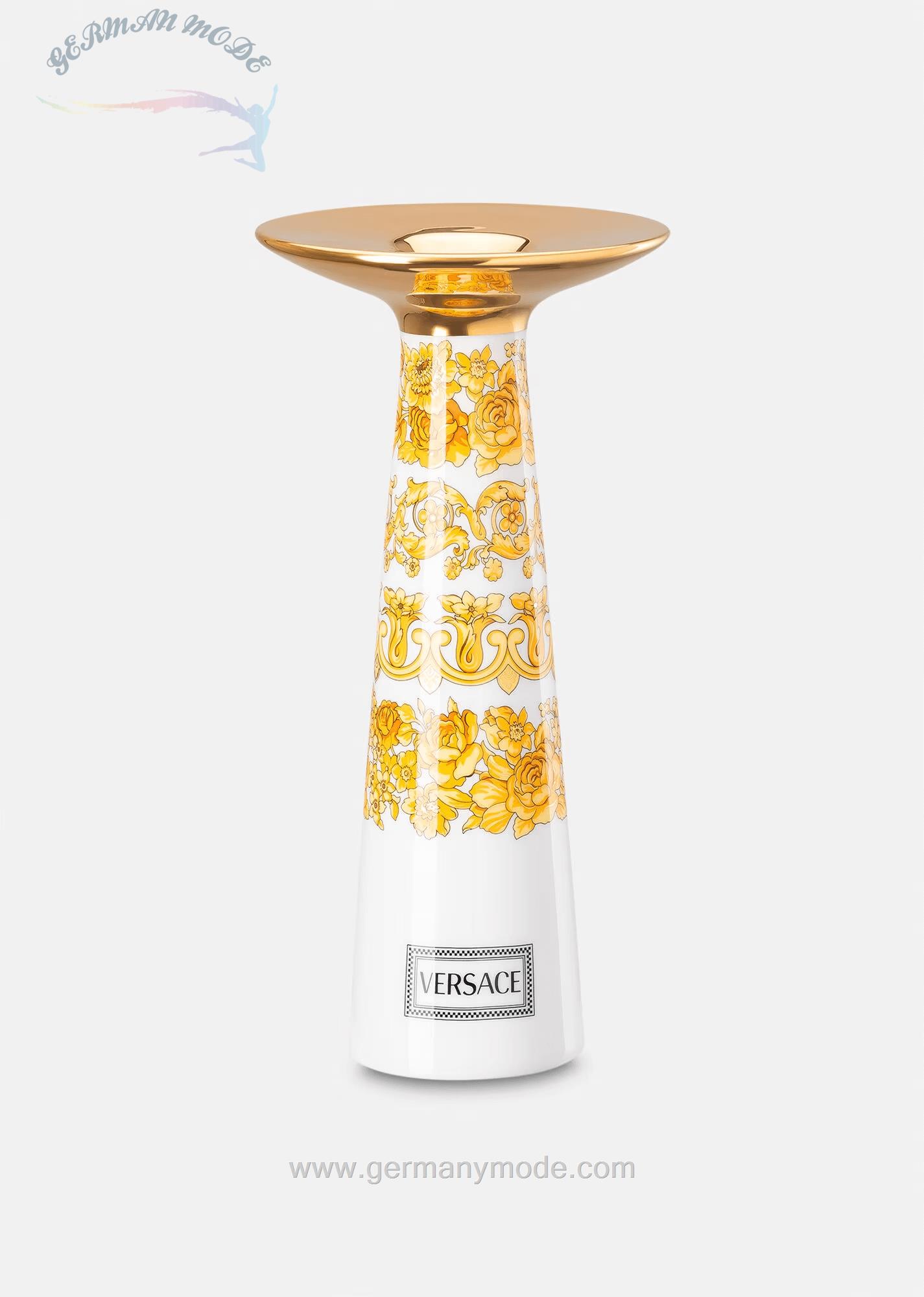 جا شمعی پایه 20 سانتی ورساچه ایتالیا VERSACE MEDUSA RHAPSODY KERZENHALTER 20 CM