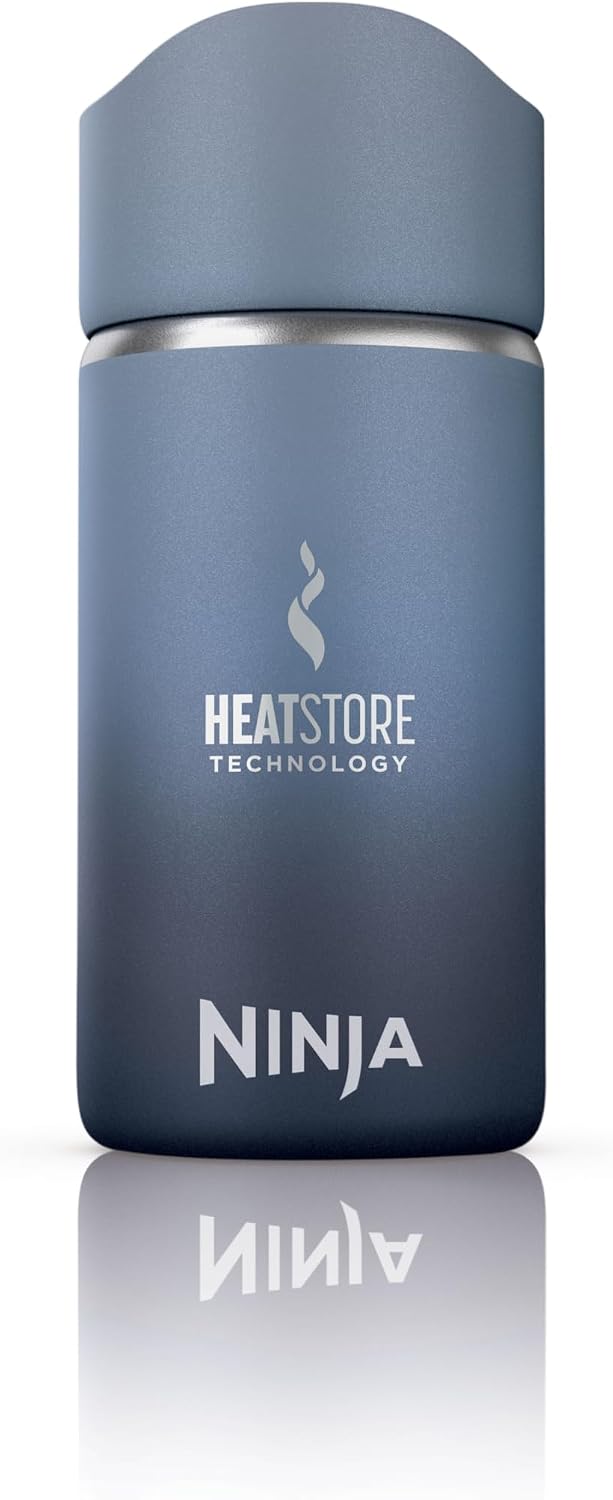 قمقمه آب ماگ حرارتی نینجا آمریکا Ninja DW1203EUUKNV میلی‌لیتری 300، بدون BPA، قابل شستشو در ماشین ظرفشویی، فلاسک، آبی سرمه‌ای