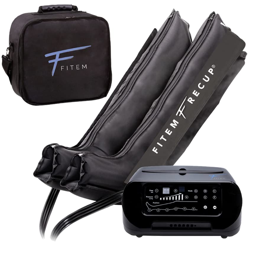 خرید از آمازون - Fitem 6 x Programs Boots Pressotherapy - 6 Chamber - ماساژ عمیق پاها، پاها - تخلیه لنفاوی - رفع سنگینی پاها، ادم، لنف ادم، لیپوادم M (1m57 - 1m75)