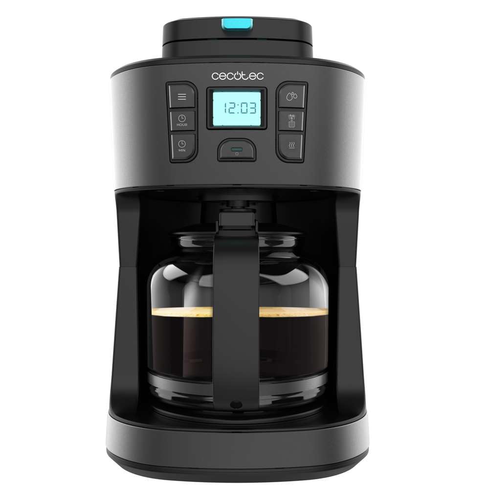 قهوه ساز سکوتک اسپانیا Cecotec مدل Coffee 66 Grind ۱۰۸۶ وات، آسیاب تیغه‌ای، تا ۱۲ فنجان، فناوری Extreme Aroma، قهوه‌ساز قطره‌ای دیجیتال