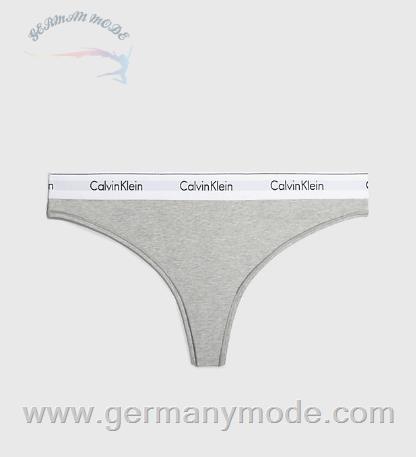 شورت استرینگ زنانه کلوین کلین آمریکا Calvin Klein String In Großen Größen Modern Cotton Grey Heather 000QF5117E020