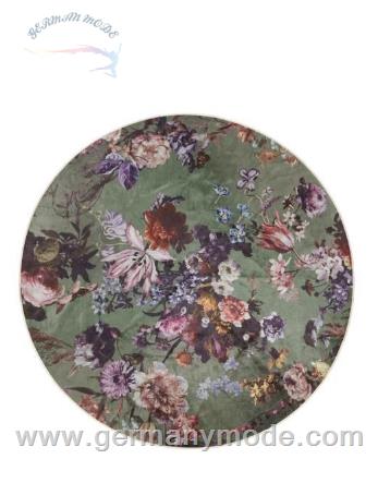 قالیچه گرد اسنزا هلند ESSENZA Isabelle Forest Green Teppich