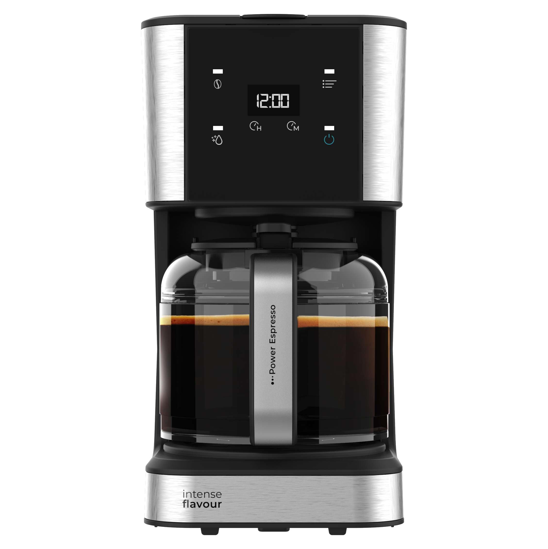 قهوه ساز سکوتک اسپانیا Cecotec Coffee 66 با فیلتر قطره‌ای و لمسی، ۹۵۰ وات، ۱.۵ لیتر، ۱۲ فنجان، صفحه لمسی، پارچ شیشه‌ای، تایمر ۲۴ ساعته