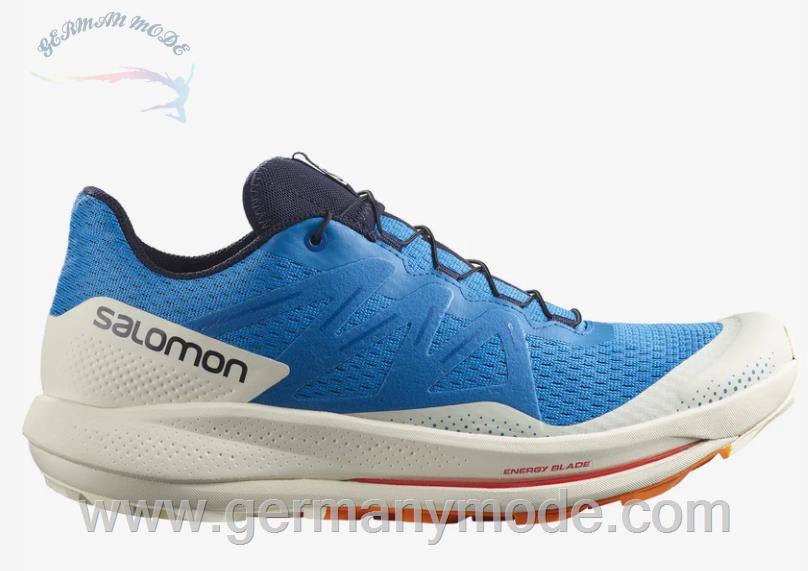 کتانی پیاده روی مردانه سالامون فرانسه SALOMON PULSAR TRAIL Trailrunning-Schuhe Herren Indigo Bunting / Vanilla Ice / Vibrant Orange