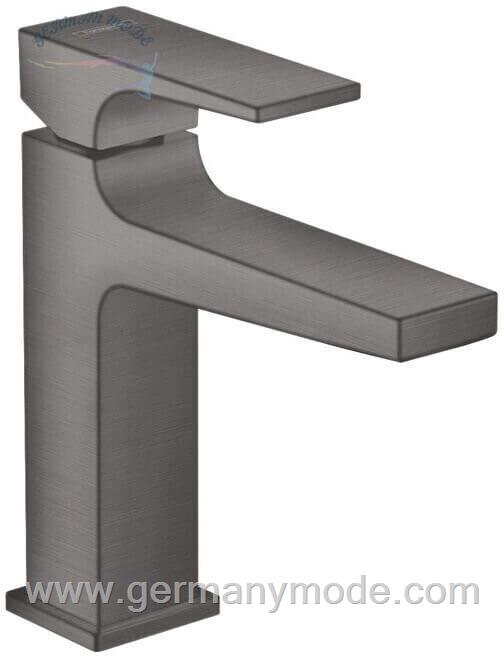 شیر مخلوط روشویی پایه کوتاه هانس گروهه آلمان Hansgrohe Metropol 110 Einhebel Waschtischmischer 135mm mit Push Open Ablaufgarnitur schwarz chrom gebürstet 32507340
