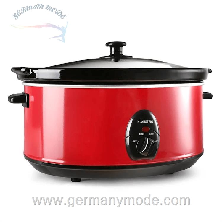 آرام پز برقی کلارشتاین آلمان Klarstein Bristol 65 Slow Cooker Rot Schongarer 300 watt 6,5 Ltr