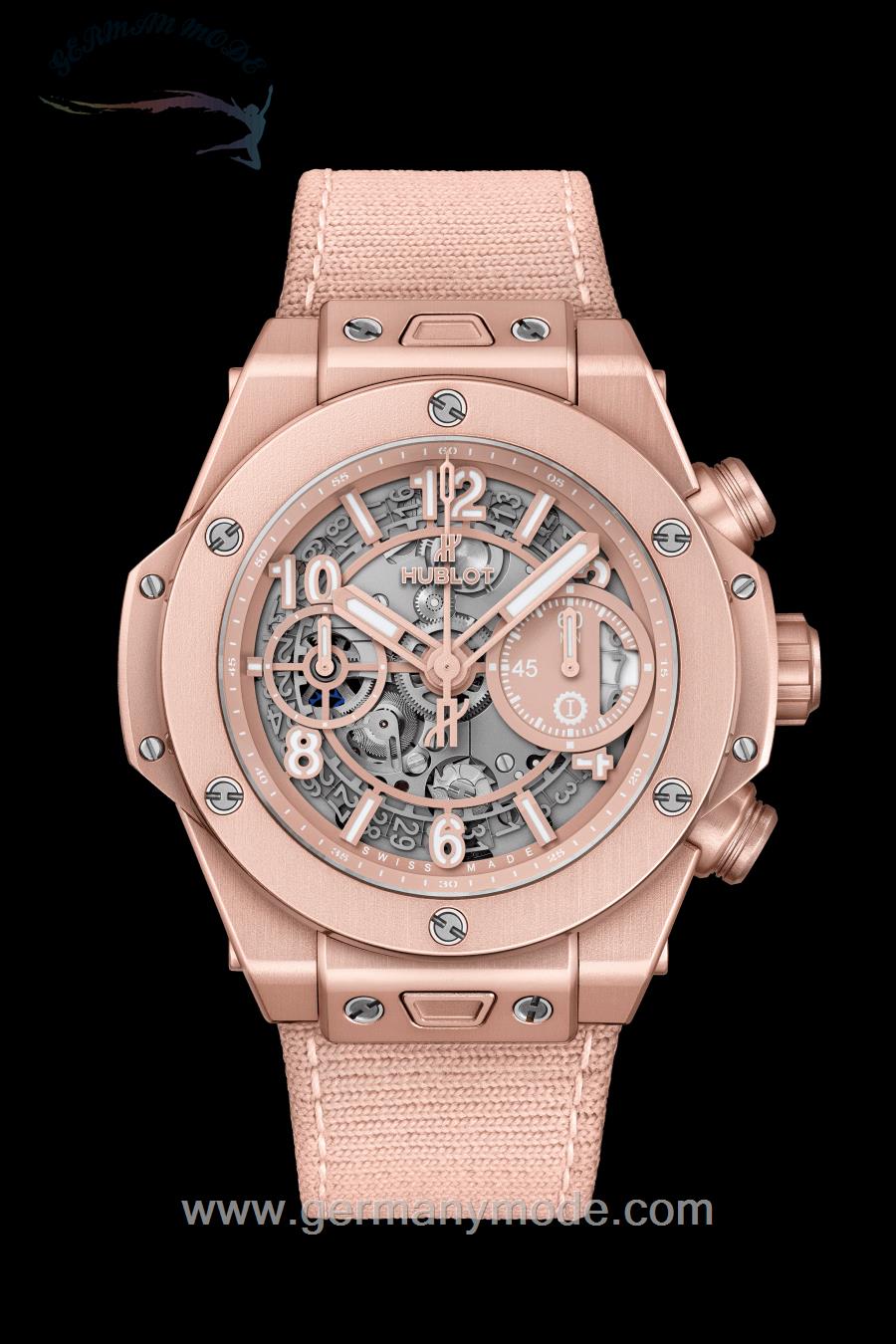ساعت مچی مردانه هابلوت سوئیس HUBLOT MILLENNIAL PINK 42MM