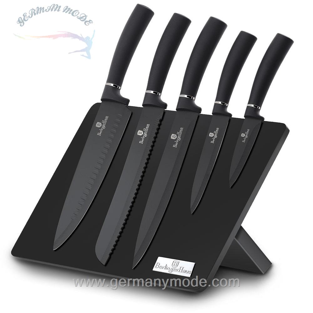 ست چاقو آشپزخانه 6 پارچه برلینگر هاوس مجارستان BERLINGER HAUS 6-PIECE KNIFE SET BH/2578 CARBON PRO COLLECTION