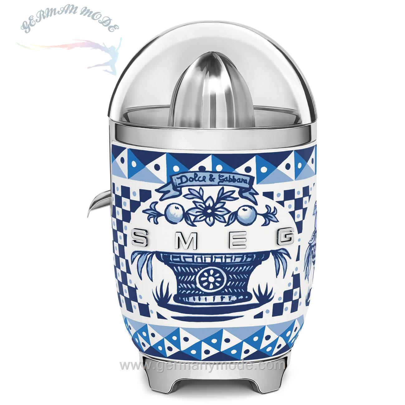 آب مرکبات گیری اسمگ طراحی دولچه گابانا ایتالیا smeg Spremiagrumi Decorato / Speciale, Lucido Estetica 50's Style CJF01DGBEU