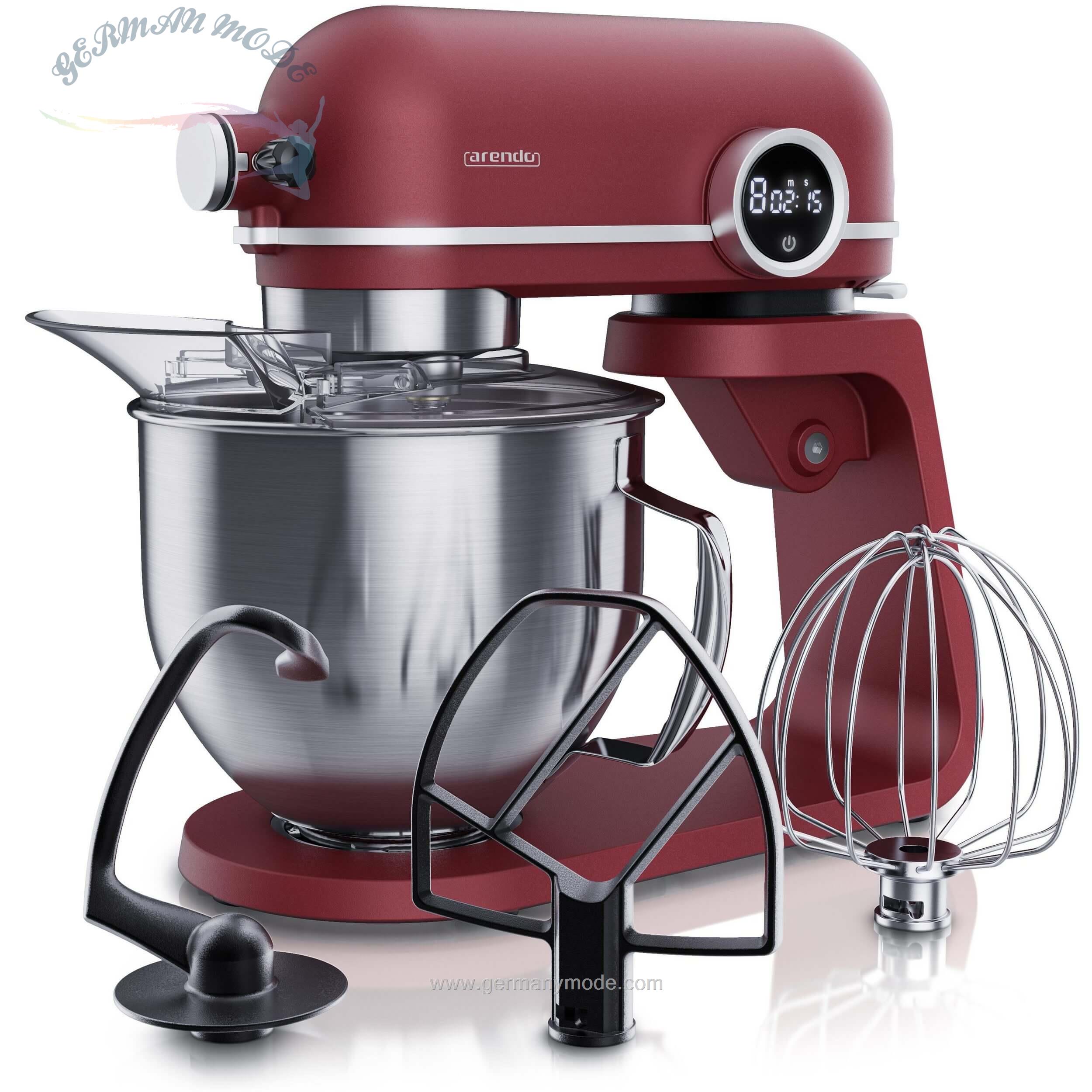 غذا ساز همه کاره آرندو آلمان Arendo Küchenmaschine- Küchenmaschine 800 W mit Display 5l Edelstahlschüsse