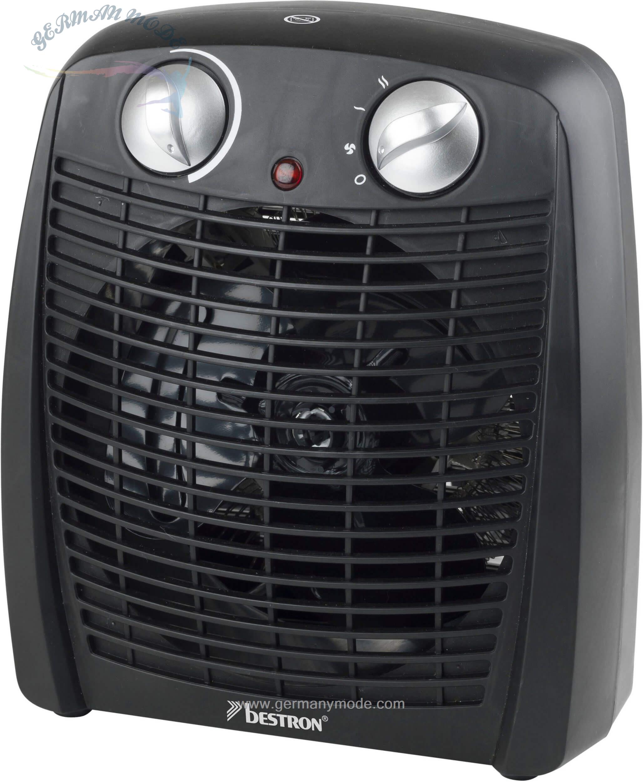 فن هیتر برقی بستران bestron Heizlüfter AFH211B-2000 W-Thermostat Temperaturüberwachung