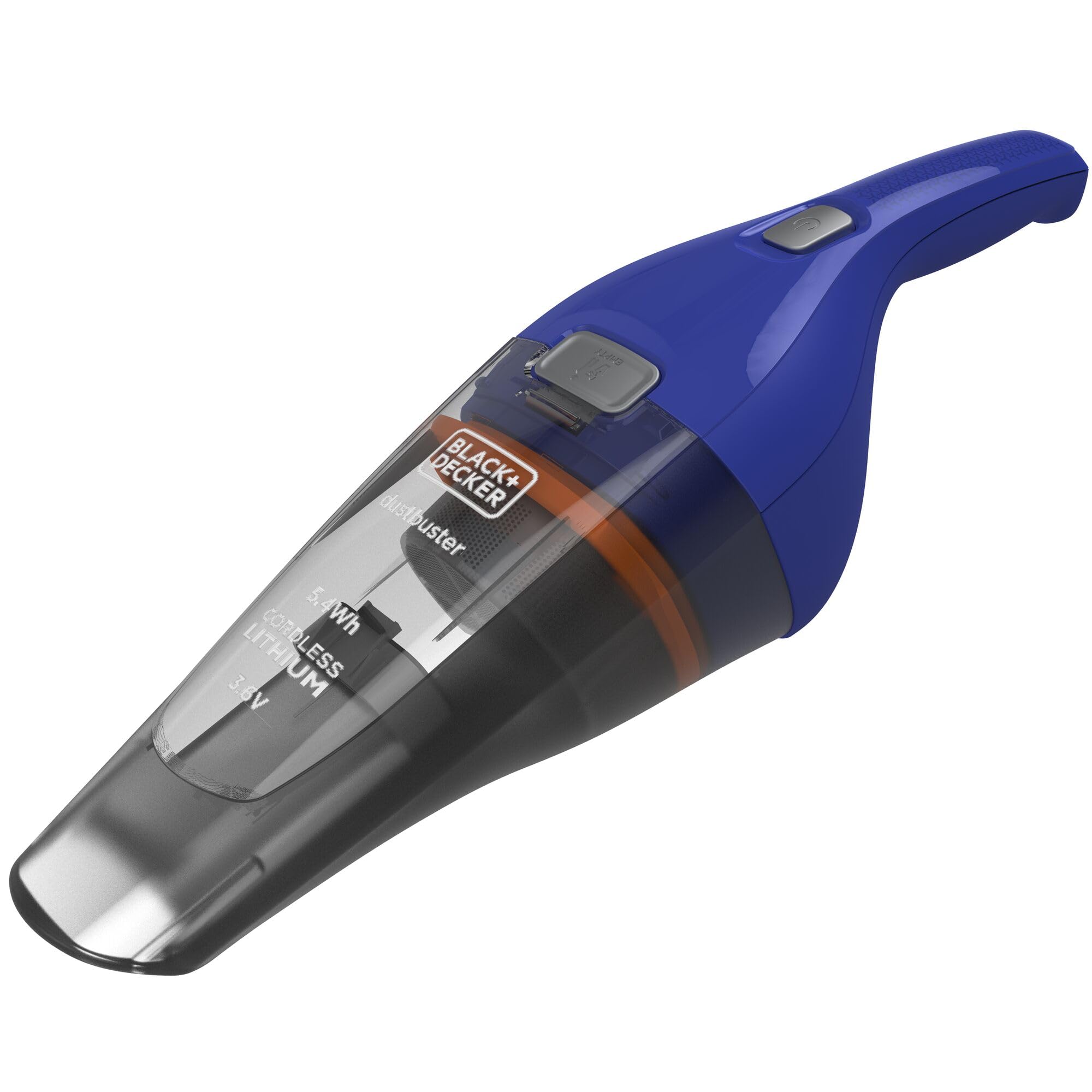 جارو شارژی بلک اند دکر آمریکا BLACK+DECKER Dustbuster NVC115WA (3.6 ولت لیتیوم، جاروبرقی دستی بدون کیسه + بی سیم، دهانه مکش وسیع، ظرف گرد و غبار قابل جابجایی، از جمله نازل شکافی و برس اثاثه یا لوازم داخلی، ایستگاه شارژ)