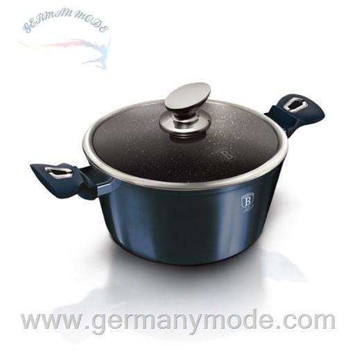 قابلمه 20 سانت درب دار برلینگر هاوس مجارستان BerlingerHaus CASSEROLE 20 CM BERLINGER HAUS BH/1878 AQUAMARINE COLLECTION