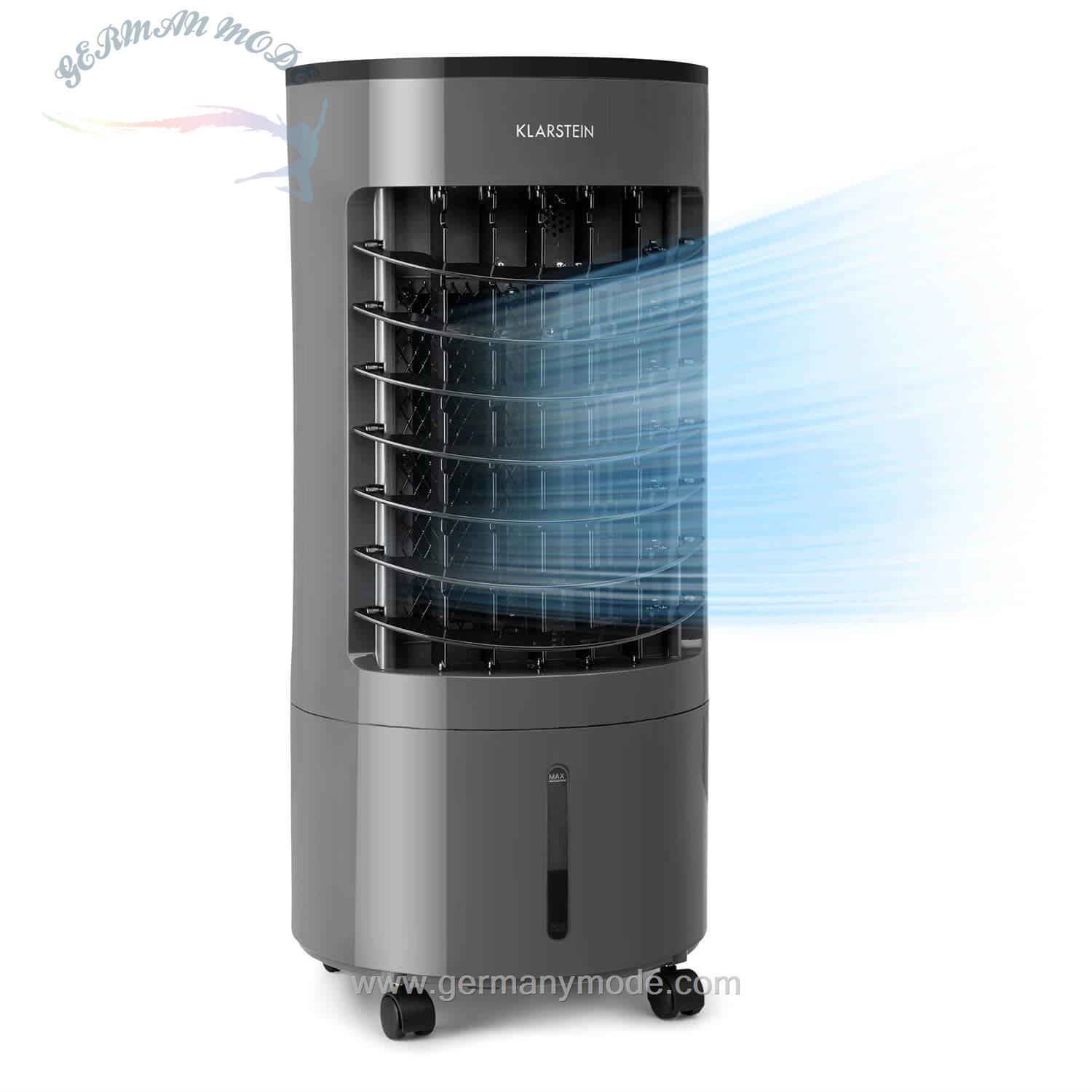 فن خنک کننده رطوبت ساز و تصفیه هوا کلارشتاین آلمان Klarstein Ventilatorkombigerät Skypillar 3-in-1 Tank 5L