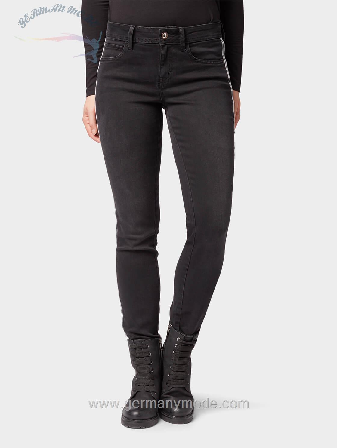 شلوار جین زنانه تام تیلور (آلمان) ALEXA SLIM JEANS MIT SEITLICHEM TAPE