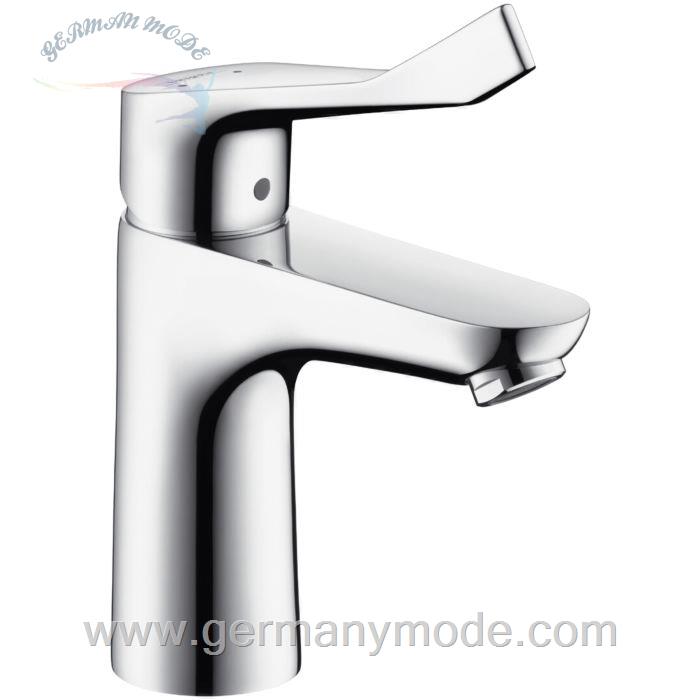 شیر مخلوط روشویی پایه کوتاه هانس گروهه آلمان Hansgrohe Focus 100 mit langem Griff Ablaufgarnitur 31911000