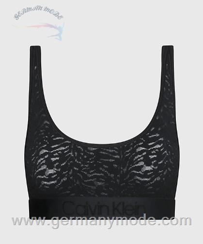 نیم تنه زنانه کلوین کلین آمریکا Calvin Klein Bralette Mit Spitze Intrinsic Black 000QF7340EUB1