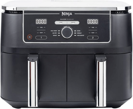 سرخ کن دوقلو نینجا آمریکا NINJA Heißluftfritteuse Foodi AF400EU Dual Zone Airfryer