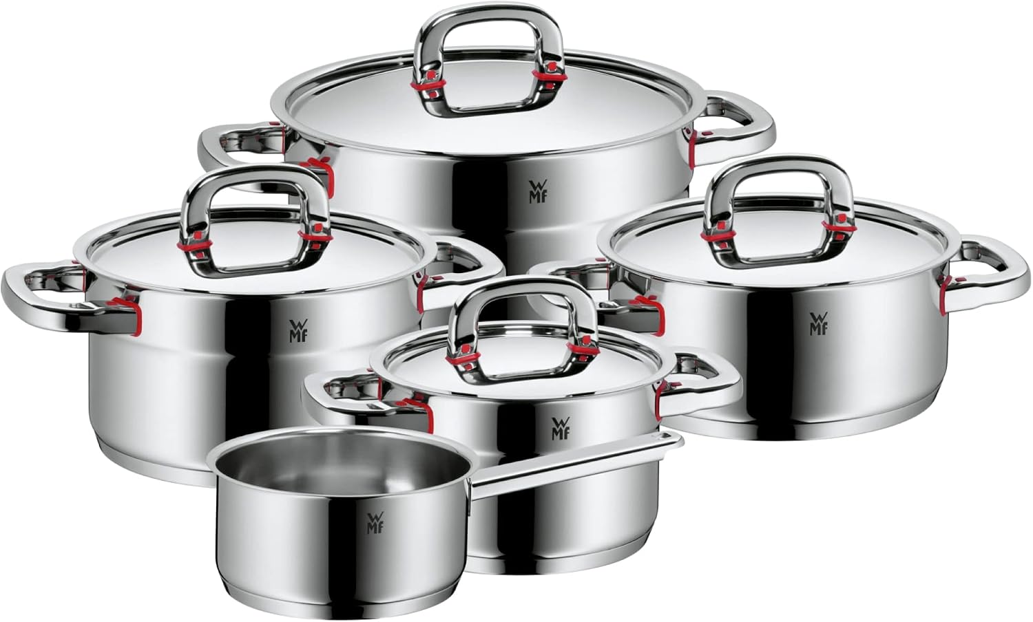 سرویس قابلمه 5 پارچه وی ام اف آلمان WMF Premium One Topfset Induktion 5-teilig با درب فلزی ، مناسب برای فر