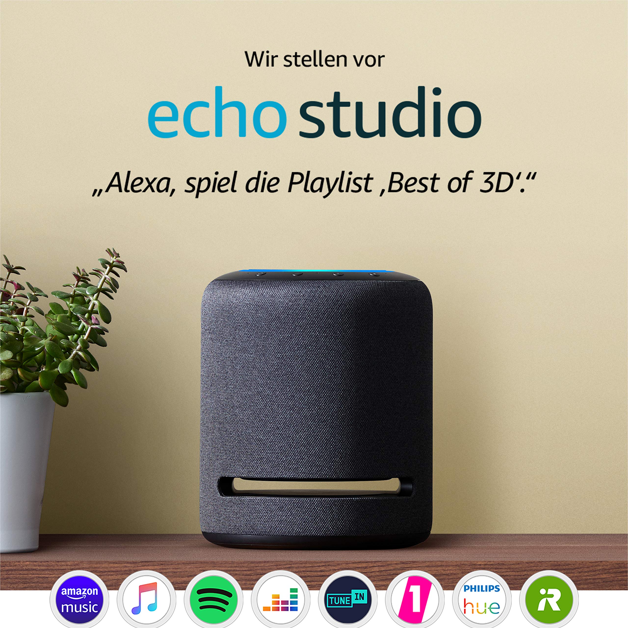 خرید از آمازون - EchoStudio، تایید شده و بازسازی شده - بلندگوی هوشمند با دقت بالا با صدای سه بعدی و الکسا